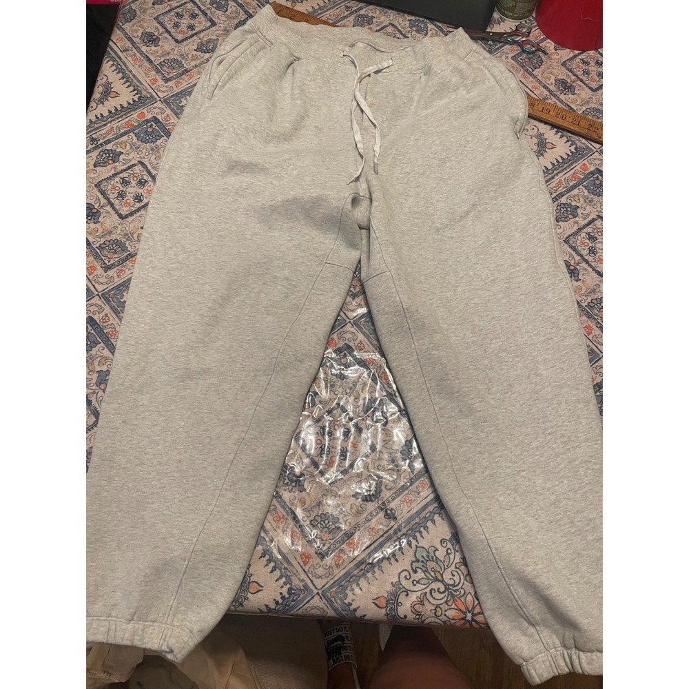 Lululemon City Sweat Jogger Light Grey Heather French Terry Mens Size M
